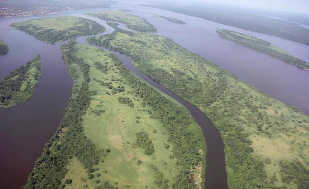 Cuenca del río Congo en África