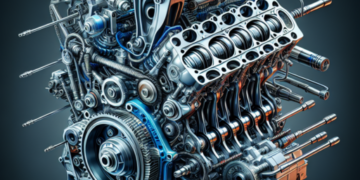 ¿Cuáles son las partes móviles de un motor de 4 tiempos?
