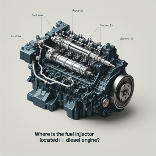 ¿Dónde está ubicado el inyector de un motor diésel?